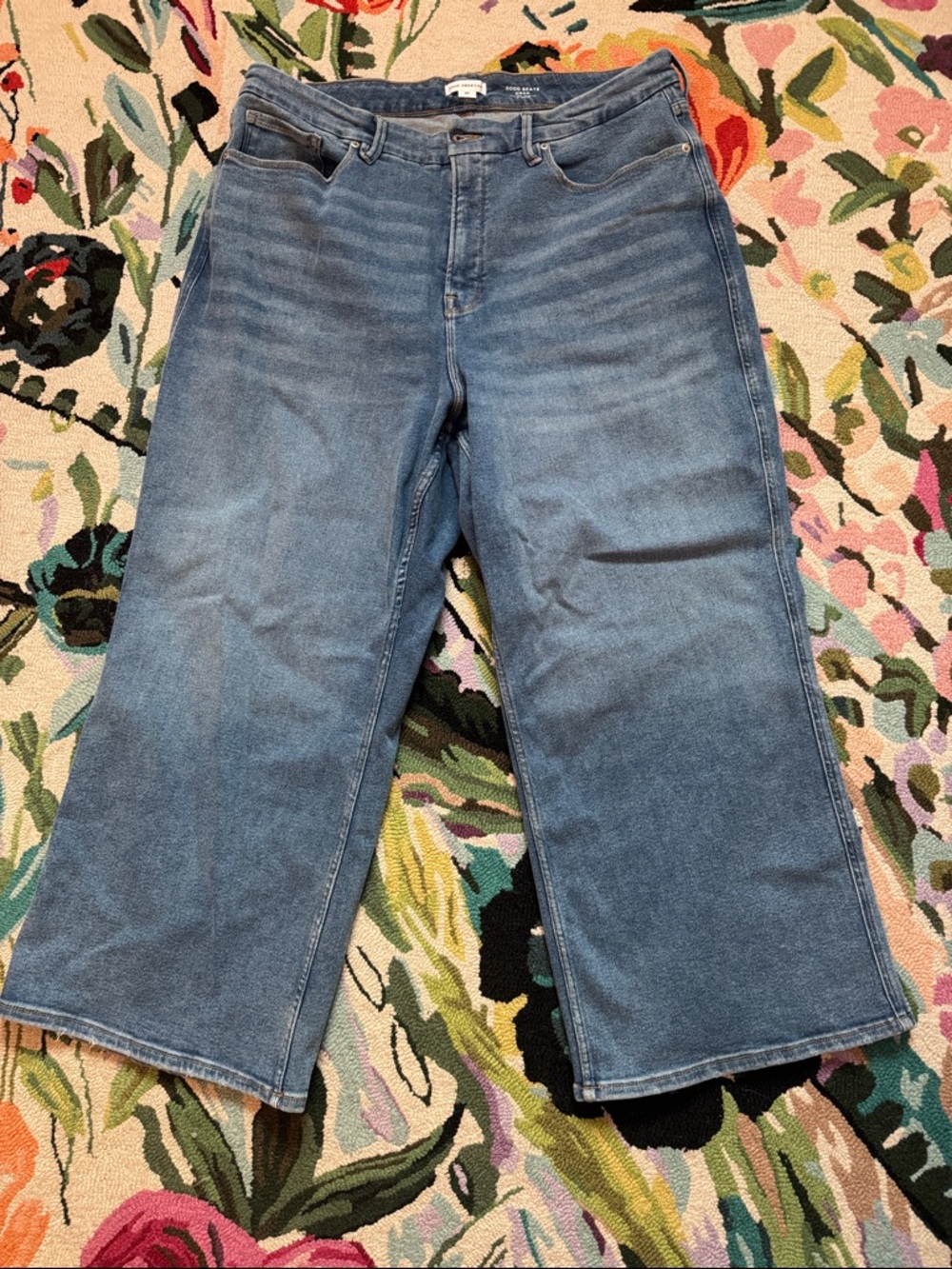Good American Good Skate Crop